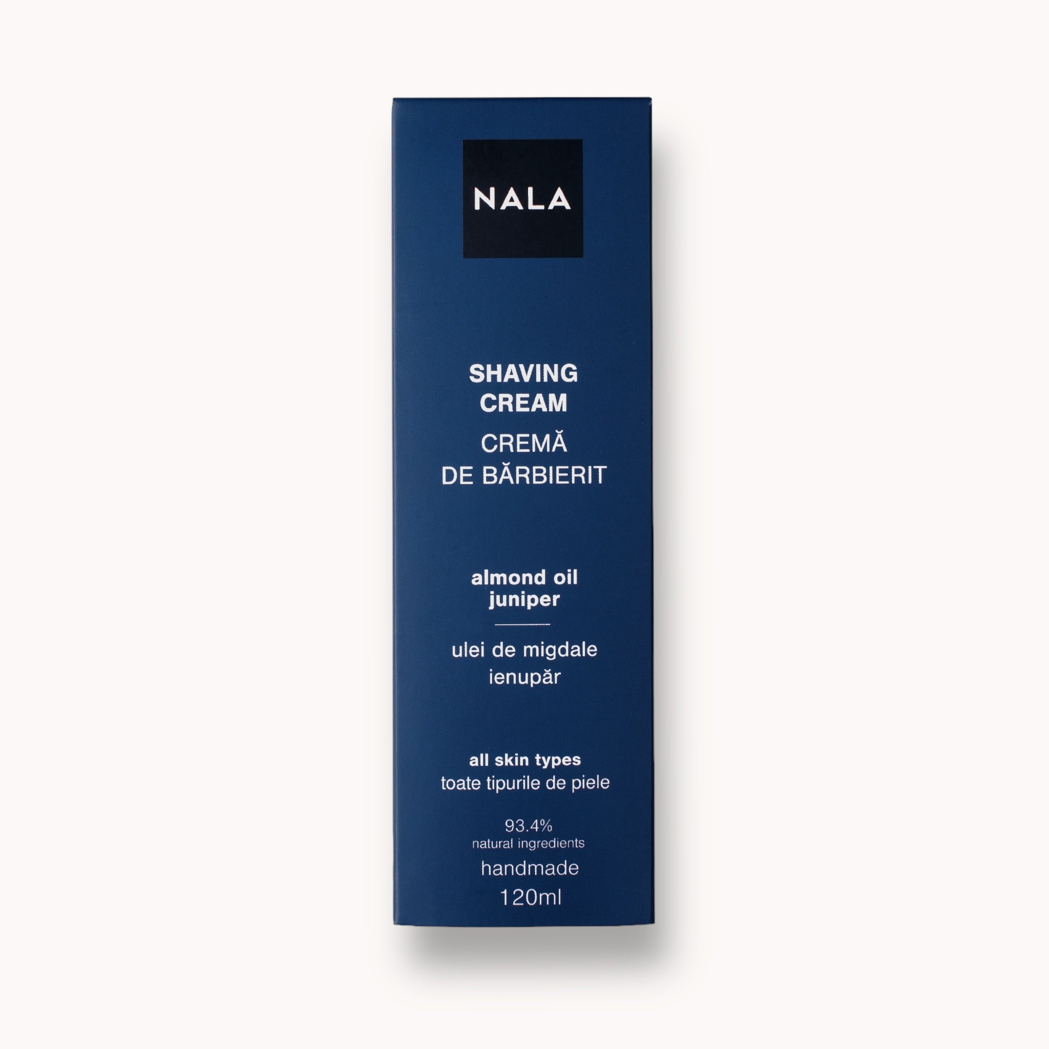 Crema de afeitar - Aceite de almendras y enebro