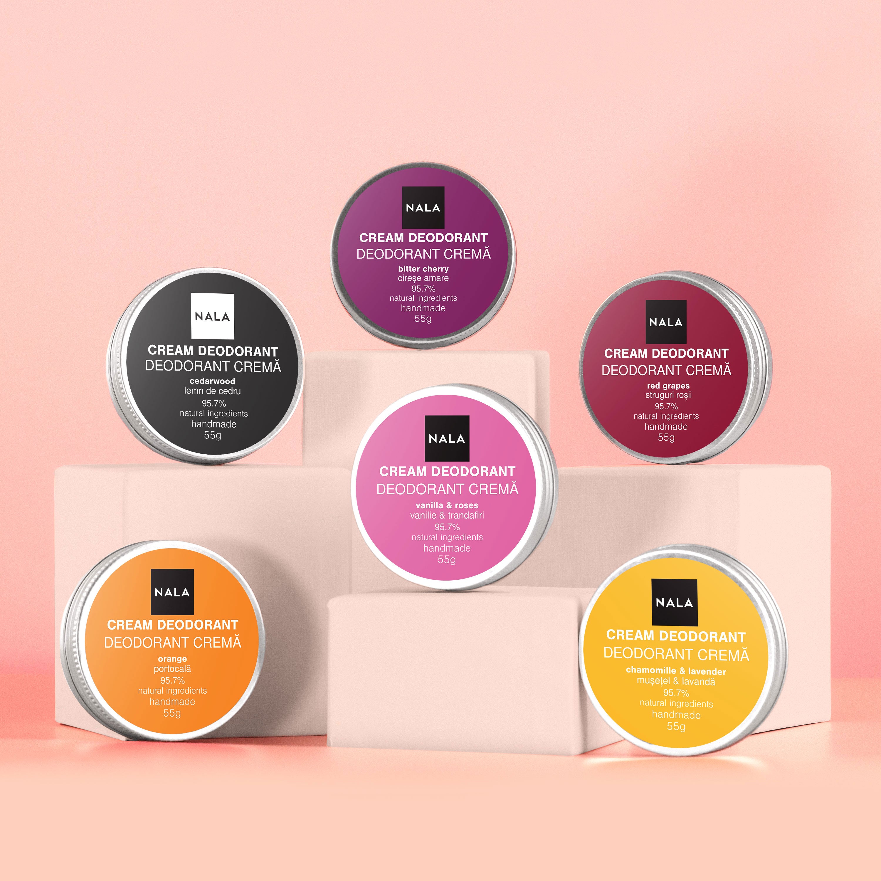 Pack de 6 Desodorantes Naturales - Fresh Mode ON