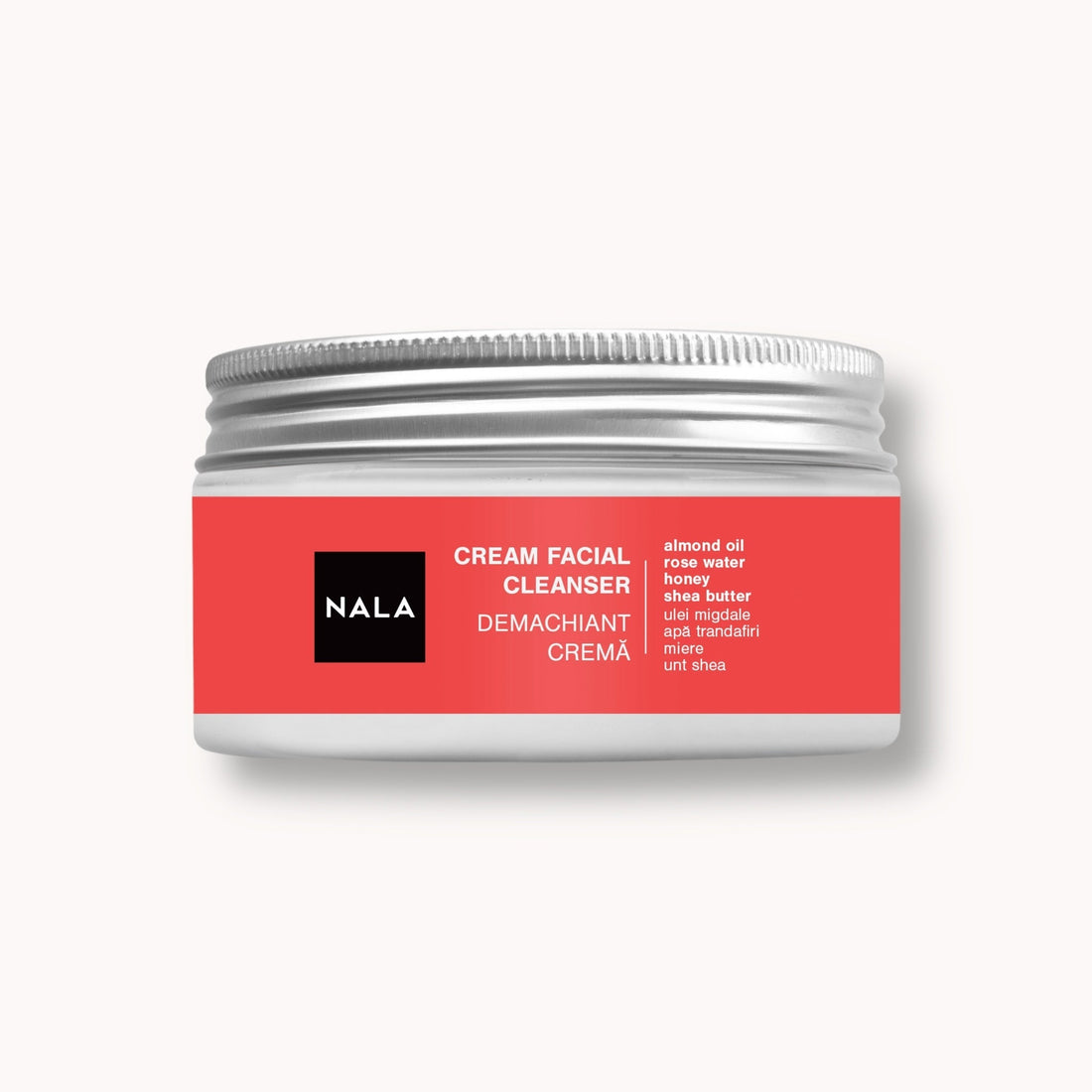 Crema Limpiadora Facial - Aceite de Almendras, Rosas, Miel, Karité