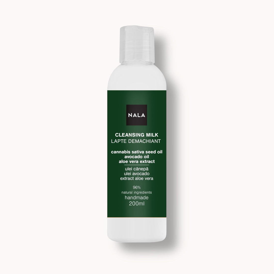 Leche Limpiadora - Aceite de Cáñamo, Aguacate, Aloe Vera