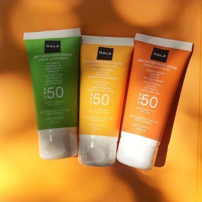 Crema Facial Hidratante SPF 50 - Piel Normal - Extracto de Siempreviva y Margarita